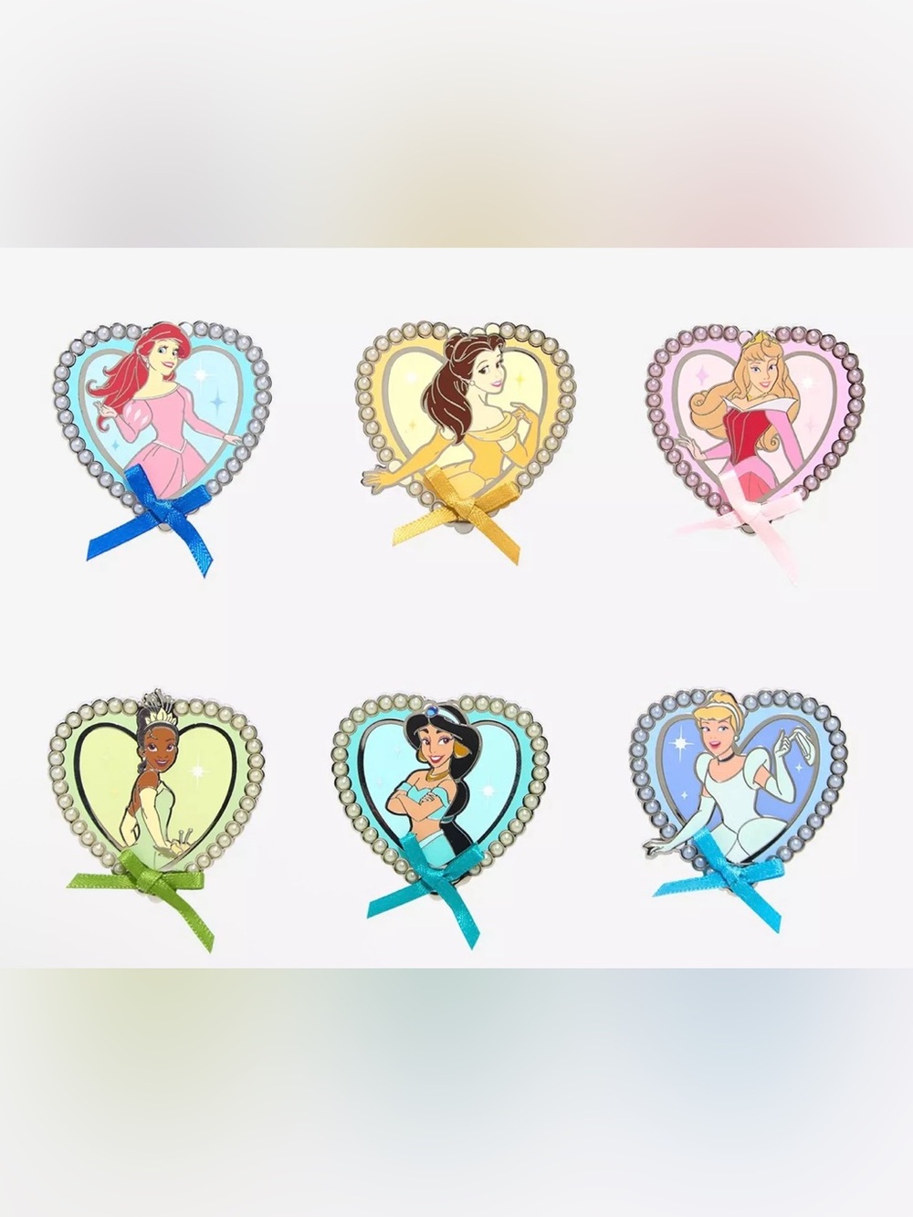 New Disney Princess Heart Portraits Blind Box Enamel Pin - BoxLunch Exclusive